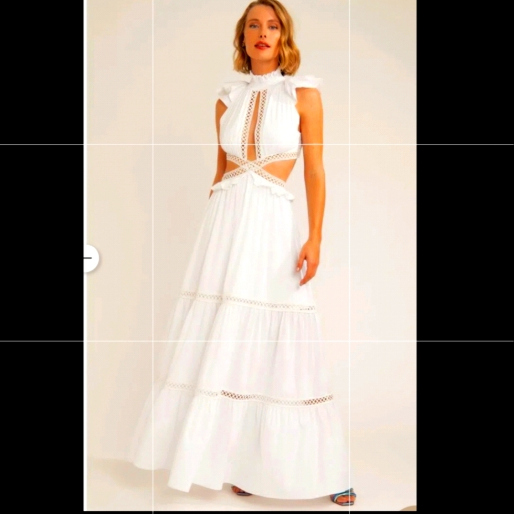 *** Final sale*** PatBo Maxi Off-white dress